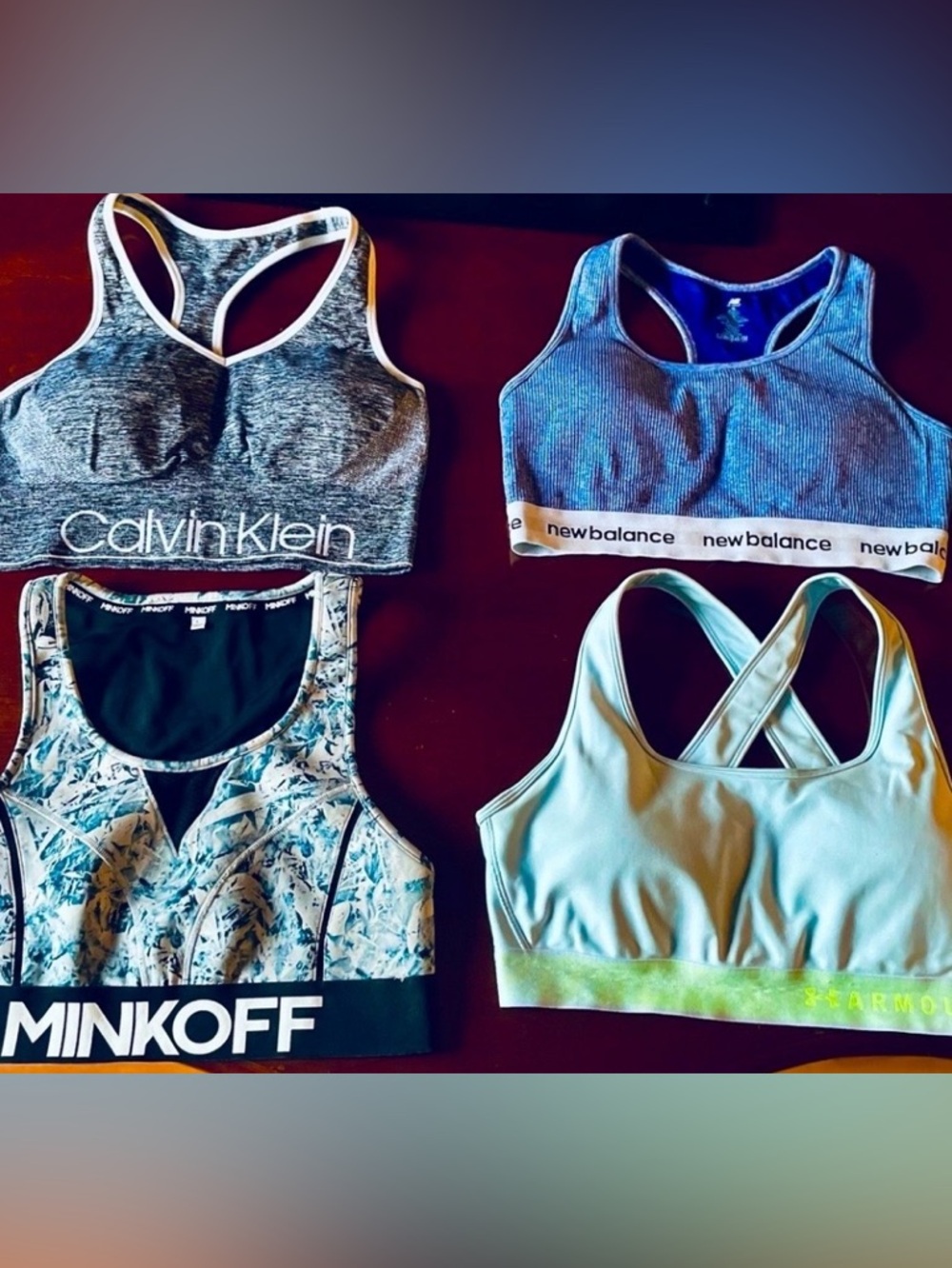Bundle of 4 Sports Bras. All Freshly Laundered and in Good Shape.